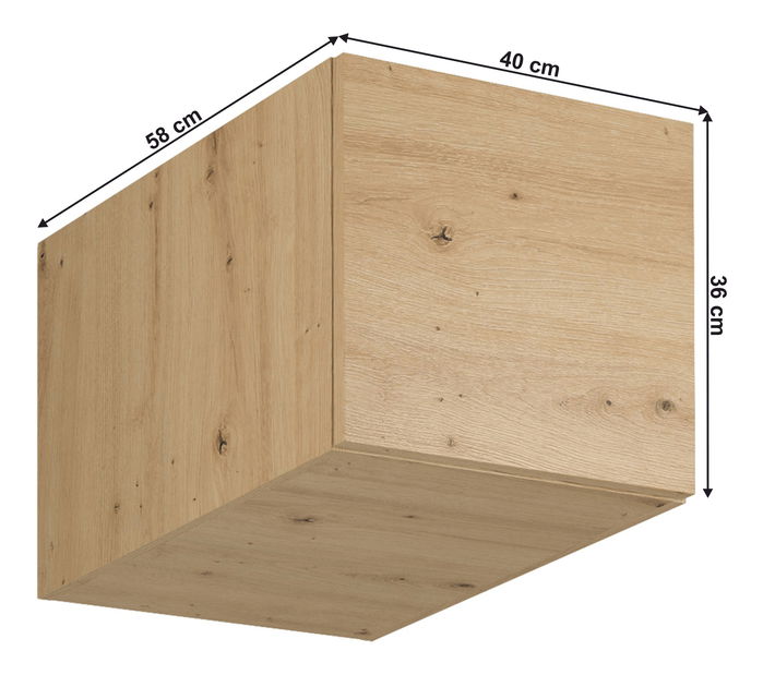 Dulap superior de bucătărie N40 Langari (stejar artisan)