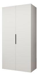 Šatníková skriňa 100 cm Mirabella 1 (biela + čierna)