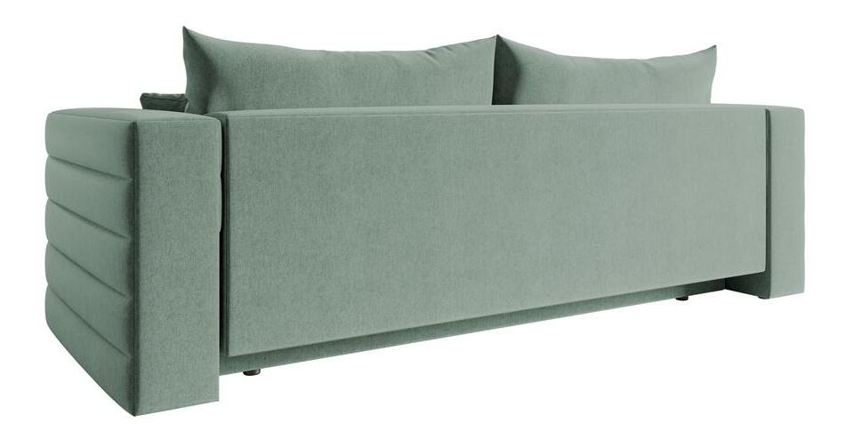 Canapea trei locuri Liluetta (verde marin + negru)