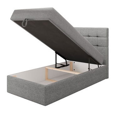 Pat de pesoană 100 cm Cinara (gri)