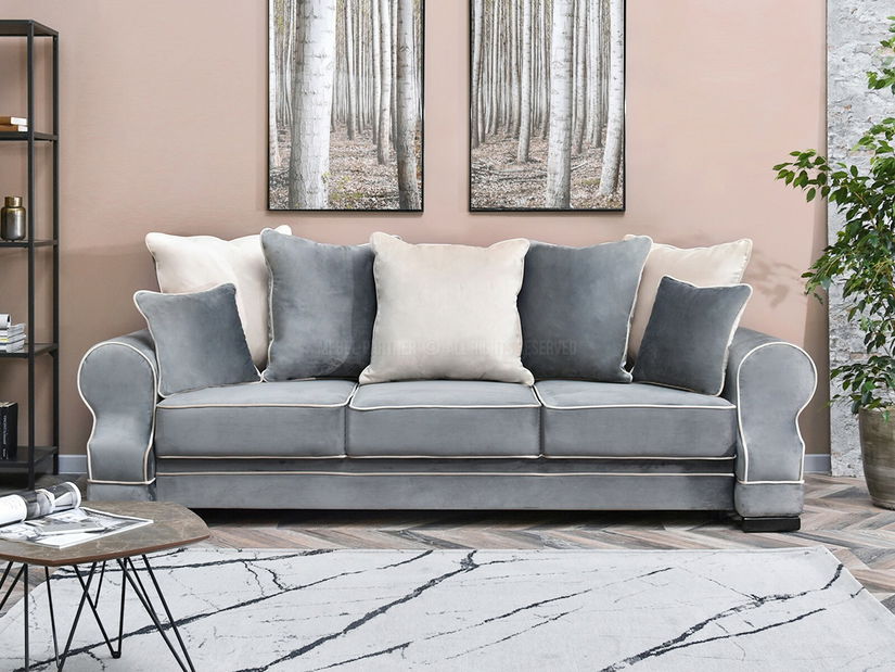 Canapea Canapea trei locuri Taskent (gri + negru)