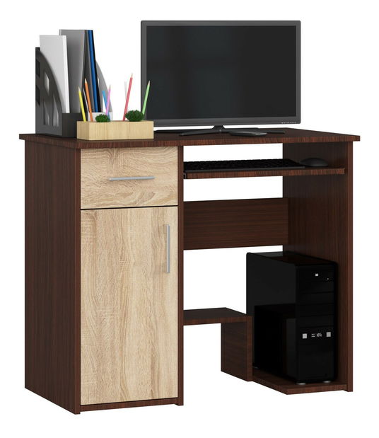 PC stolík Jaloms (wenge + dub sonoma)