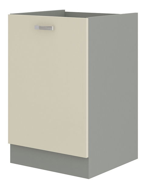 Donji kuhinjski ormarić Kelyn 40 D 1F BB (krem sjajna + siva)