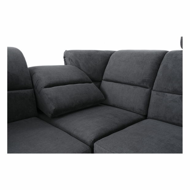 Colțar U Stan (negru + Gri închis) (D)