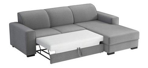 Kutna garnitura Karrie (sivo-bijela)