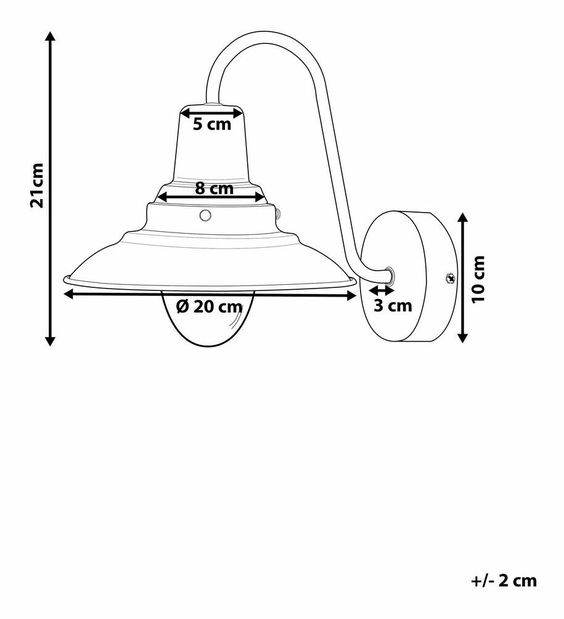 Nástenná lampa Lenox (mosadzná)