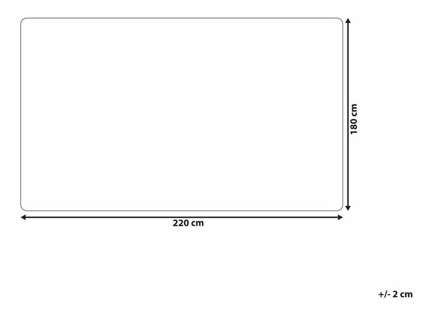 Deka 180 x 220 cm Abty (biela)