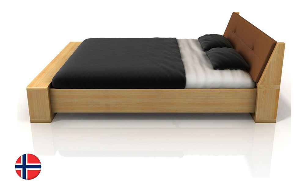 Manželská posteľ 200 cm Naturlig Ervik (borovica) (s roštom)