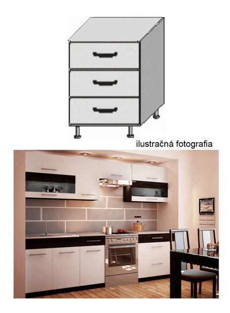 Donji kuhinjski ormarić Igo New D 80 S3 