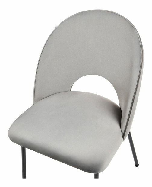 Set 2 ks. jedálenských stoličiek CAVEL (polyester) (sivá)