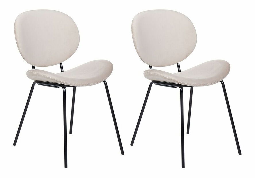 Set 2 ks jedálenských stoličiek Luaza (svetlobéžová)