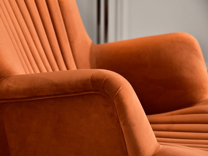 Relaxačné kreslo Elesenta (medená + čierna)