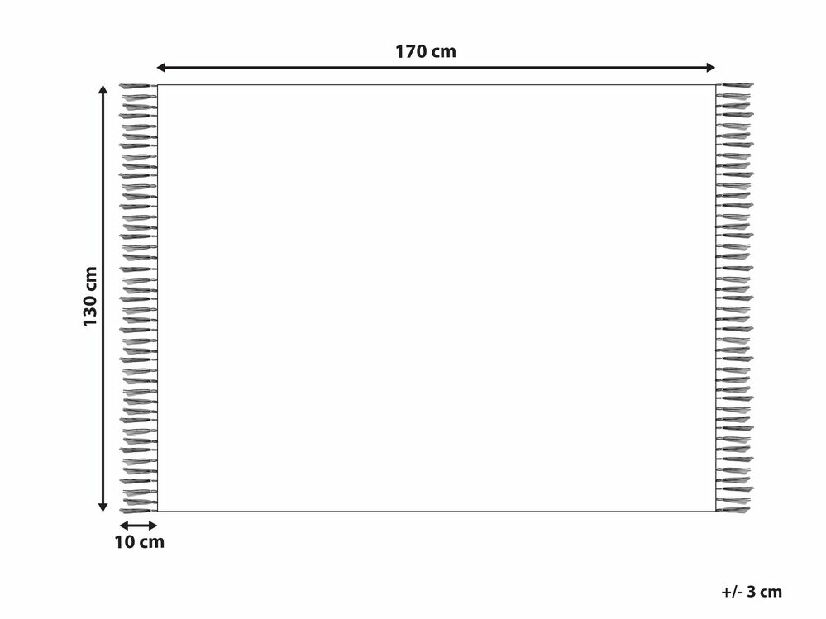 Deka 130 x 170 cm Uziah (crna) 