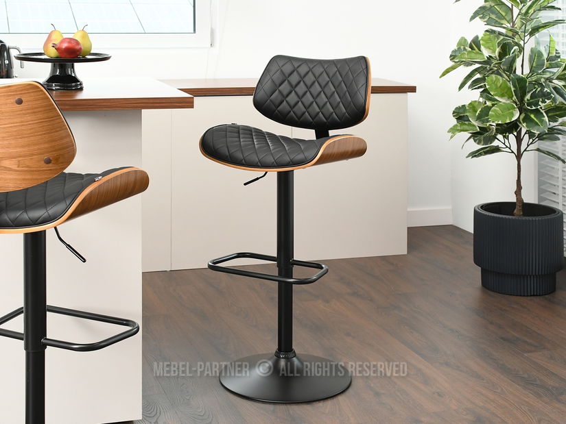 Scaun Hasky (nuc închis + negru)