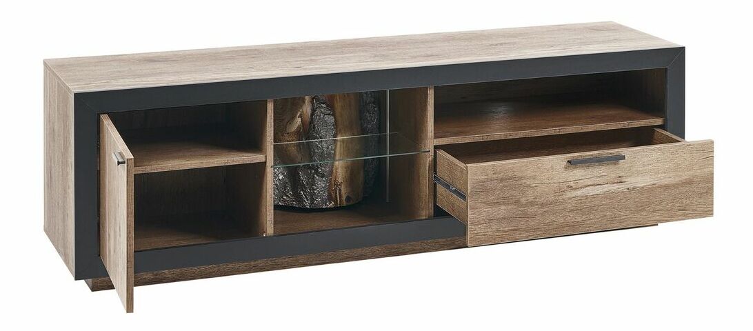 Masă TV/Dulap Marza (lemn deschis)