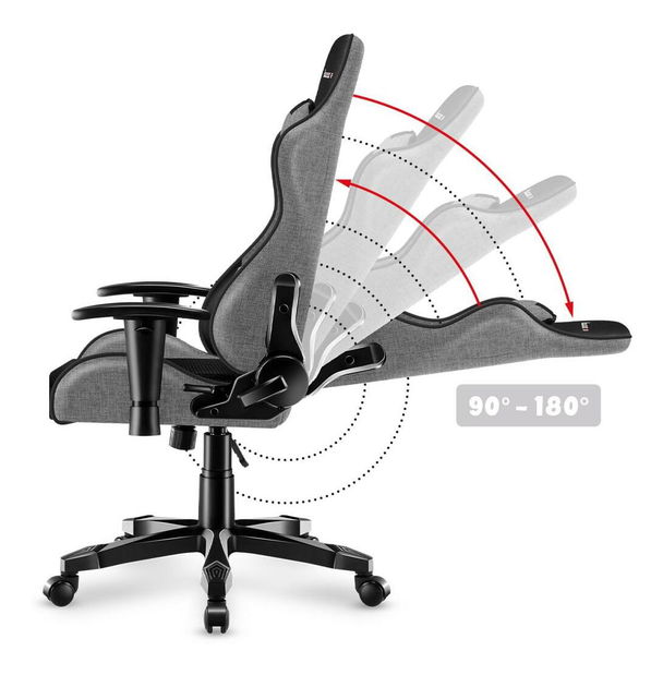 Scaun gaming pentru copii Rover 6 (negru + gri)