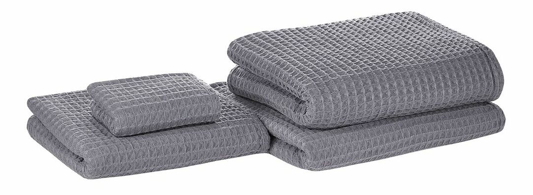 Set 4 buc prosoape Aixin (gri)