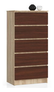 Komoda Kalista V (hrast sonoma + wenge)