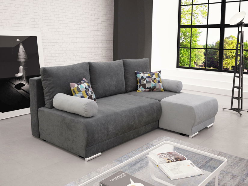 Sarokkanapé Nylisa (svetlosivá + sivá) (J)