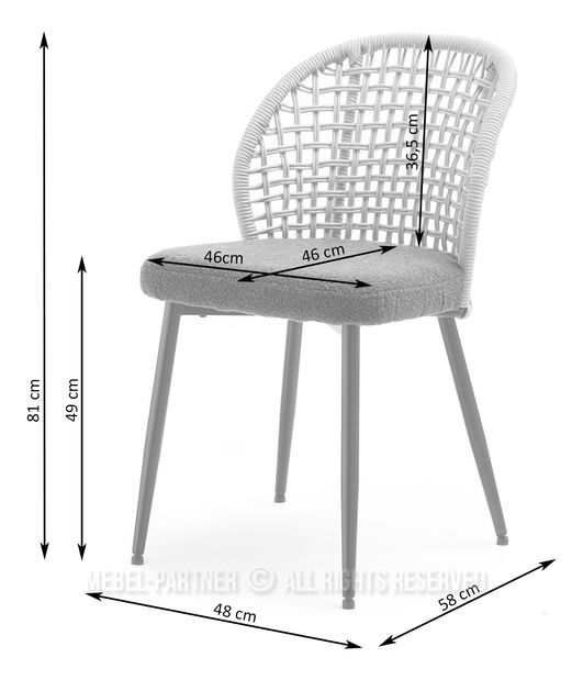 Szék Moen (homok + fekete)