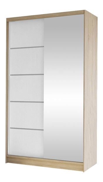 Ormar za garderobu Master III (crna + bijela)