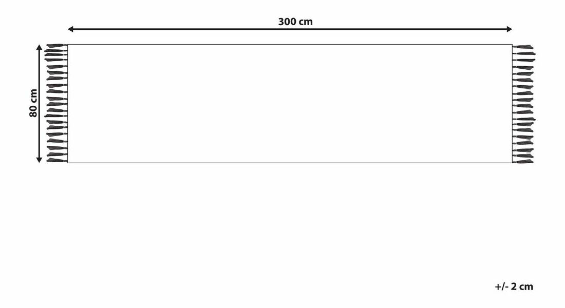 Szőnyeg 80 x 300 cm Midal (kék)