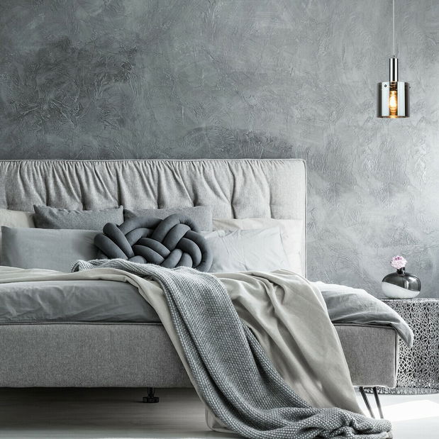 Viseća svjetiljka Gratonit 5249 (krom + dimljeno staklo)