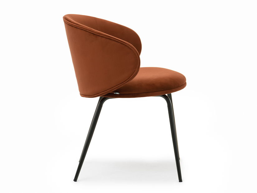 Jedálenská stolička Carbono (medená + chróm)