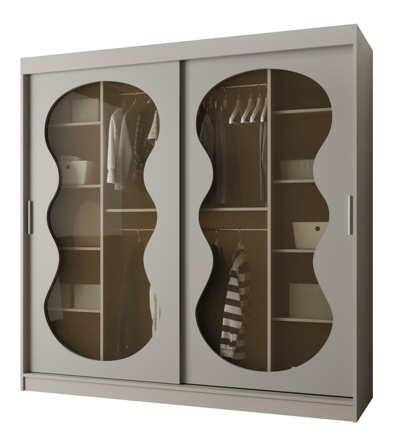 Ruhásszekrény 200 cm Boomer 3 (kasmír)