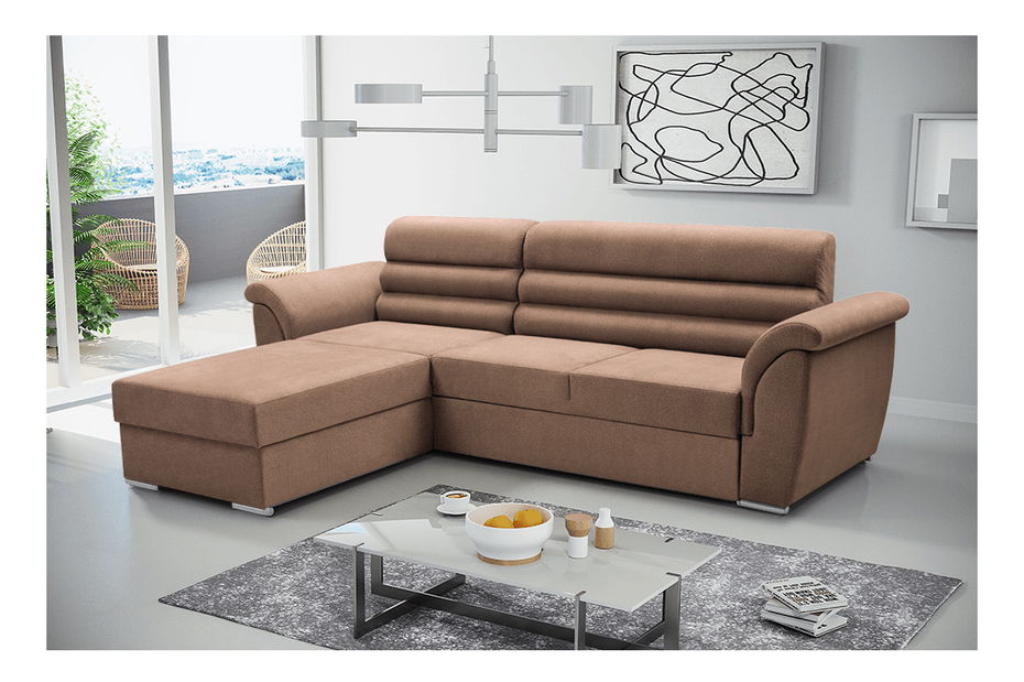 Kutna garnitura Foda (smeđa) (L)