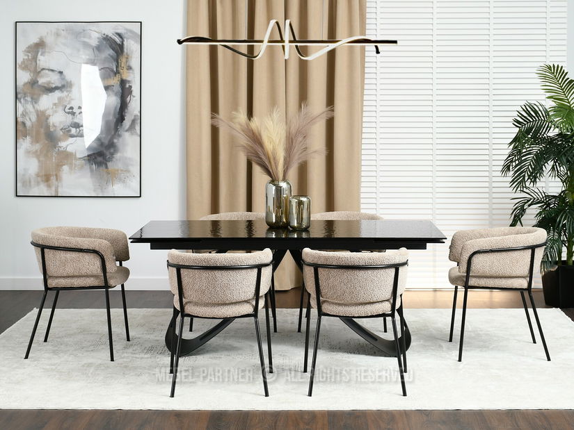 Scaun Sorento (bej închis + negru)