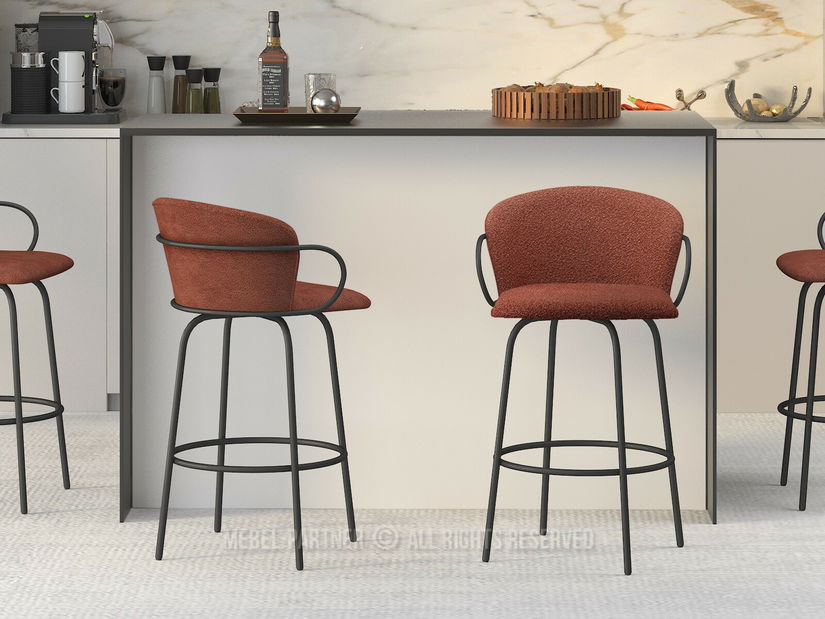 Scaun bar Simonte (negru)