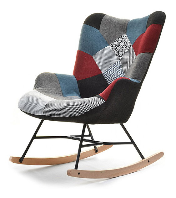 Fotel Sibyla (patchwork + fekete bükk)