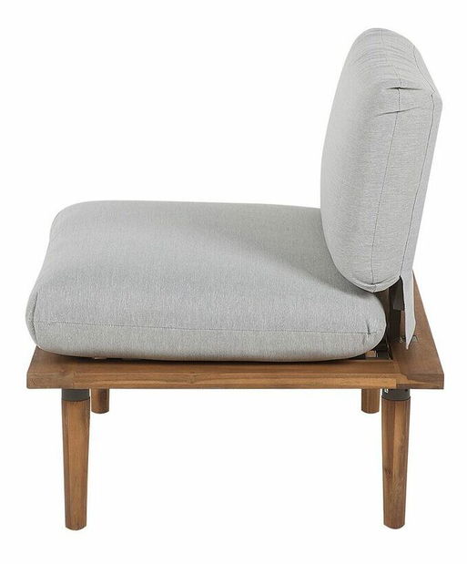 Záhradná sedacia súprava Fresno (svetlosivá) (4 kresla)