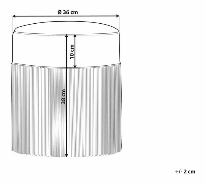 Taburet Verdos (gri închis)
