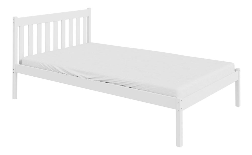 Detská posteľ 120x200 cm Teans (biela) (s roštom)