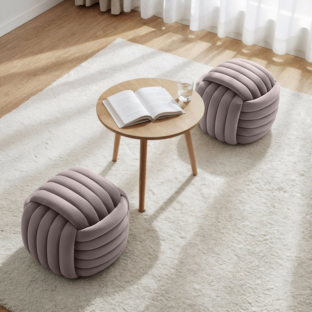 Taburetka Ninho (pudrová ružová)