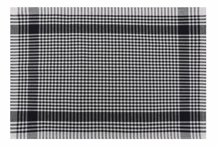 Set kuhinjskih krpa (10 kom.) Klarisa (crna + bijela)