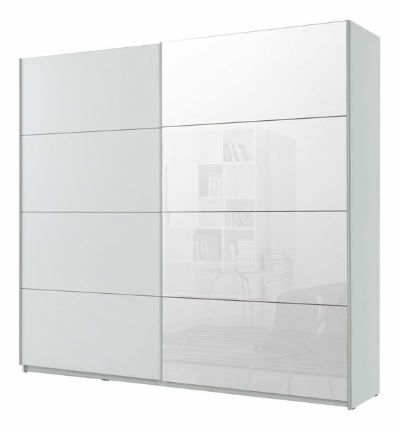 Dulap de haine Benson Typ 58 (Alb + Oglindă) *vânzare stoc