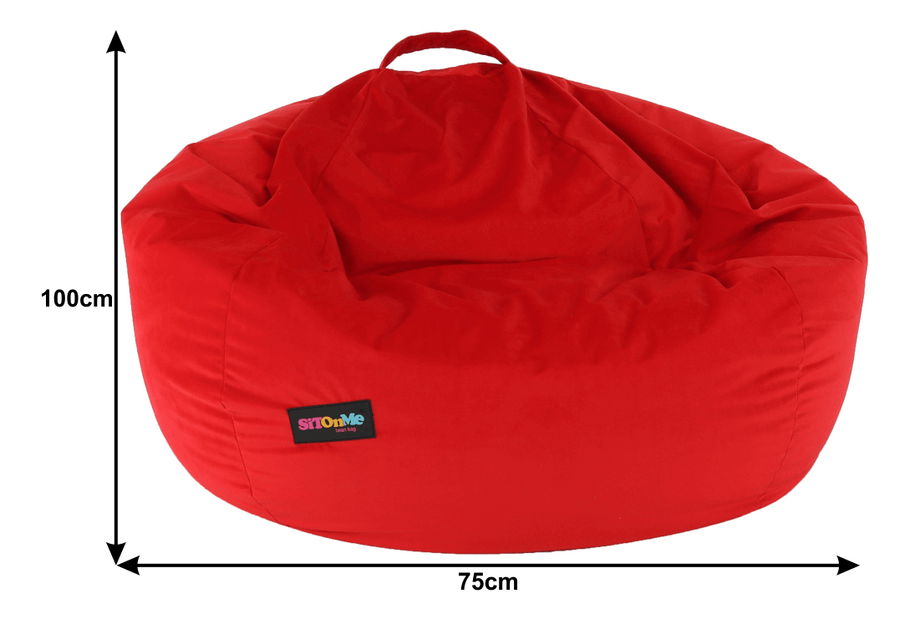 Sedací vak Trikky (červená)