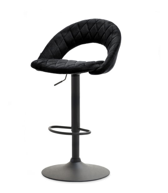 Stolička Hamlet (čierna + chrómová)