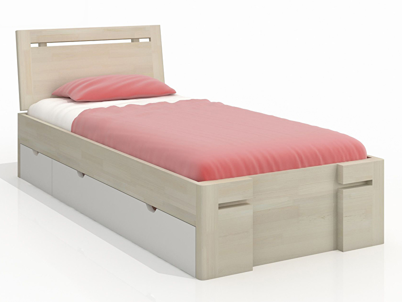 Jednolôžková posteľ 120 cm Naturlig Kids Bokeskogen High Drawers (borovica) (s roštom)