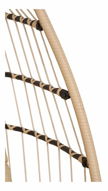 Scaun suspendat Psaveria (bej + gri + negru)