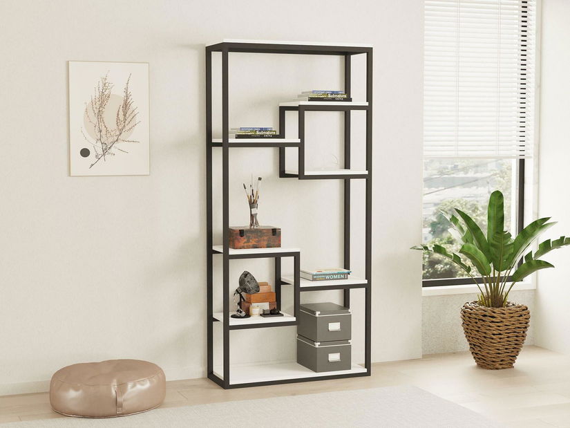 Regál Livido (biela + čierna)