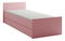 Egyszemélyes ágy 90 cm Cortez C 15 (rózsaszín) (ágyráccsal) 