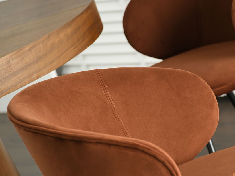 Jedálenská stolička Carbono (zlatá)