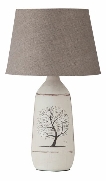 Stolna lampa Dora 4374 (bijela + siva)