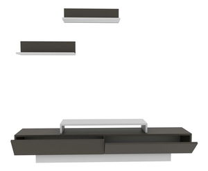 Set za dnevni boravak Lusalona (bijela + smeđa)