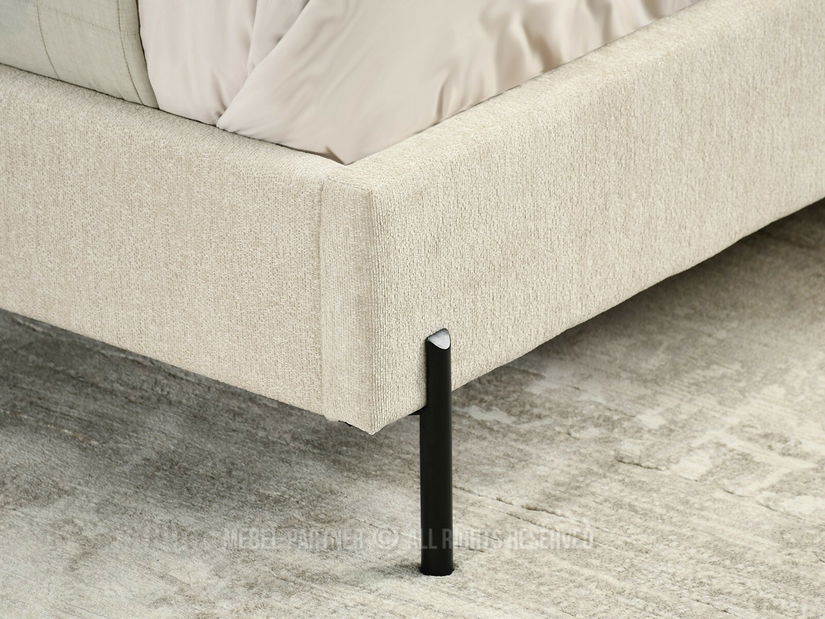 Pat matrimonial 180 cm Golpe 180 (bej + negru)