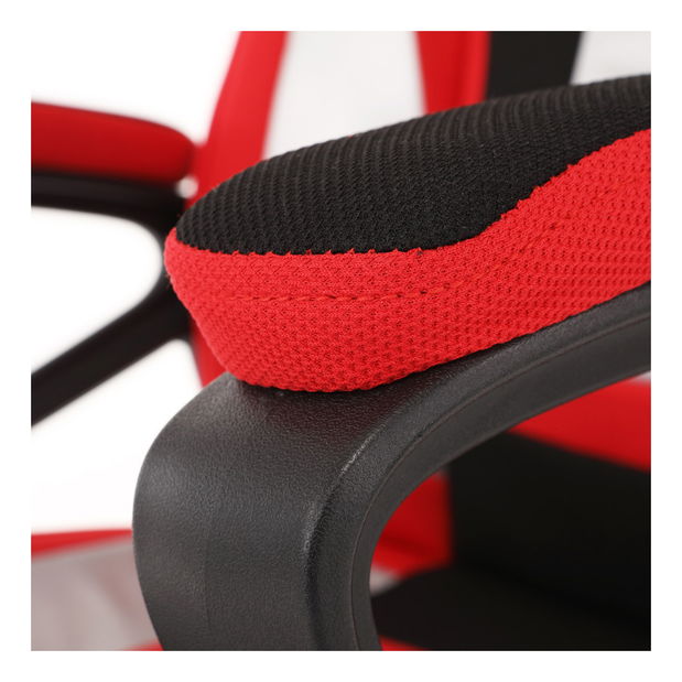 Fotoliu de birou/gaming Ynais-Y340-RED (roșu + Negru + Argintiu)